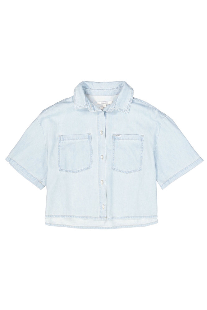 DENIM BLOUSE E50292 6534 BLEACHED